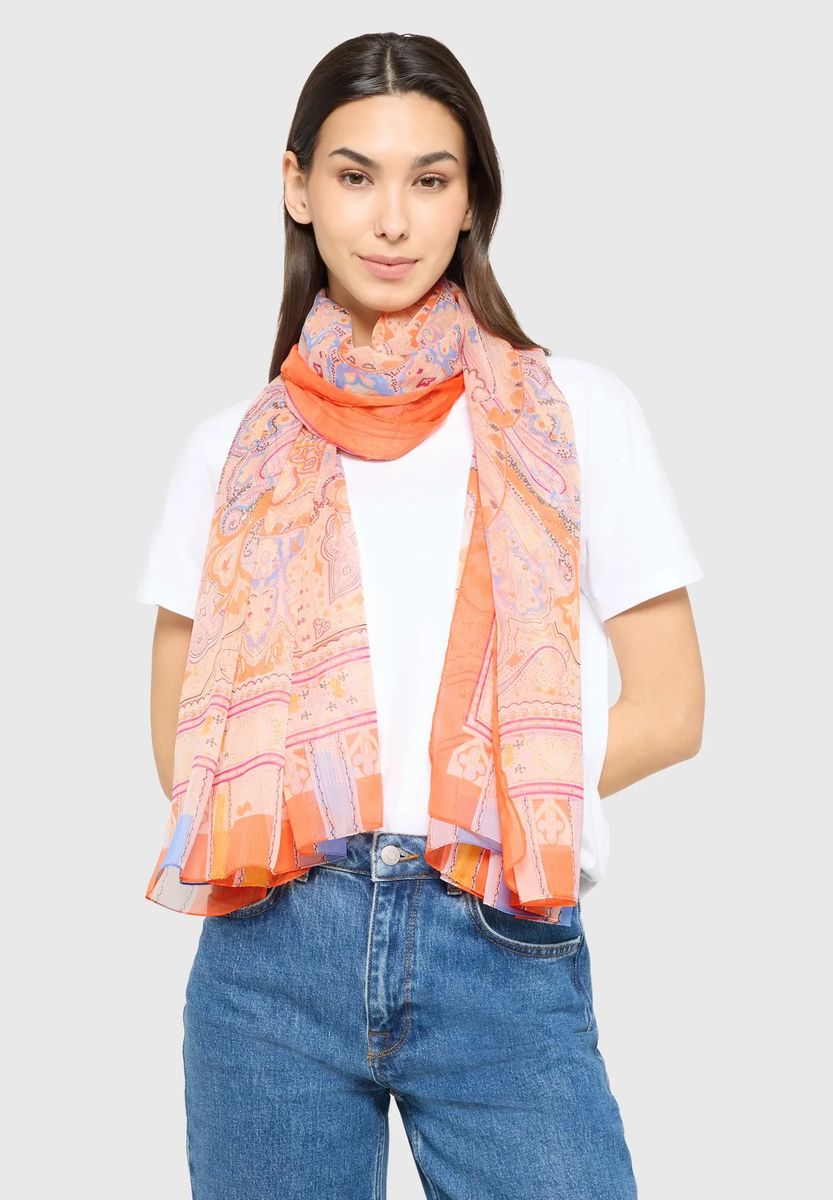 MANGUUN Schal, für Damen, orange, OneSize