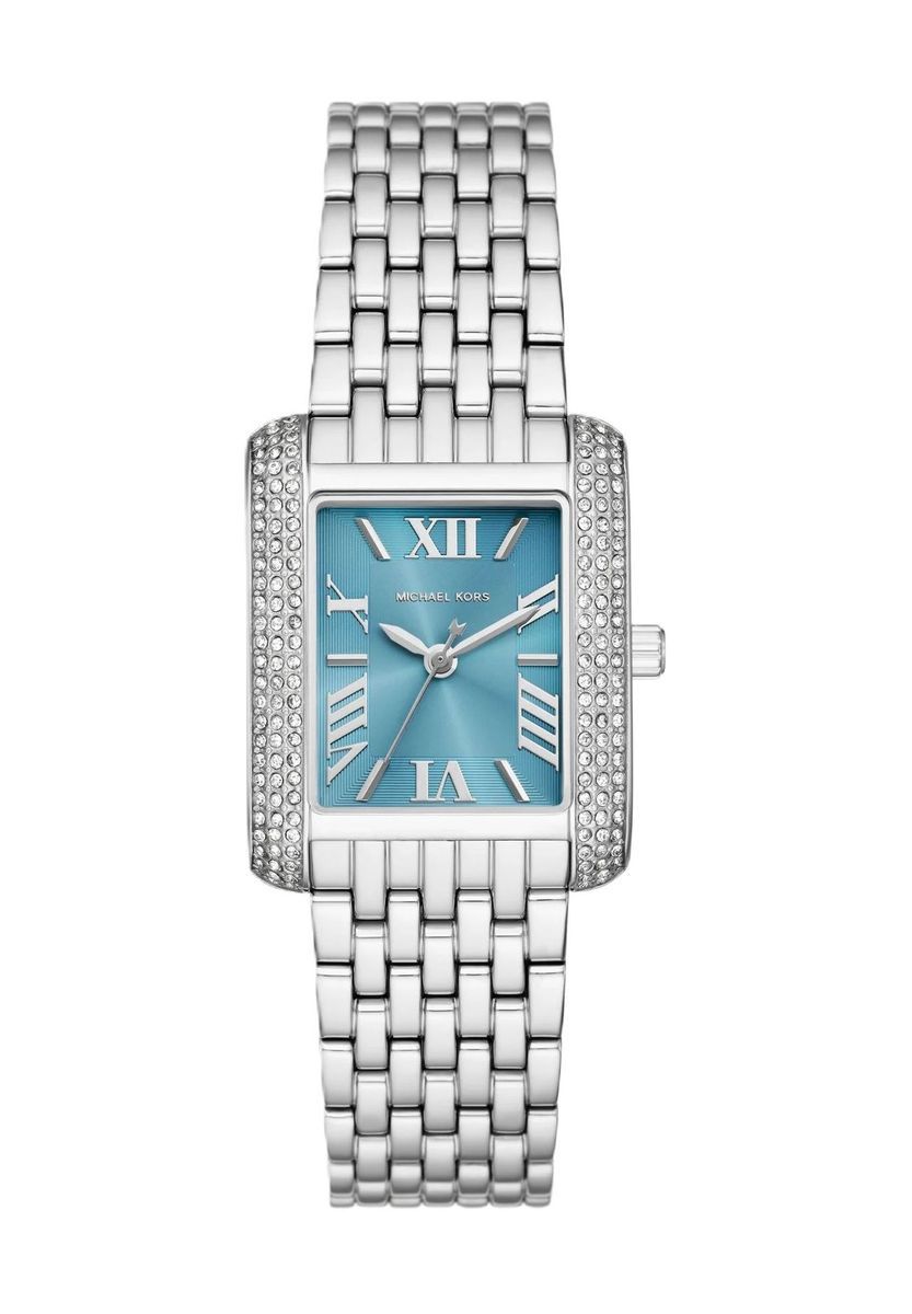 Elegante silberfarbene Armbanduhr