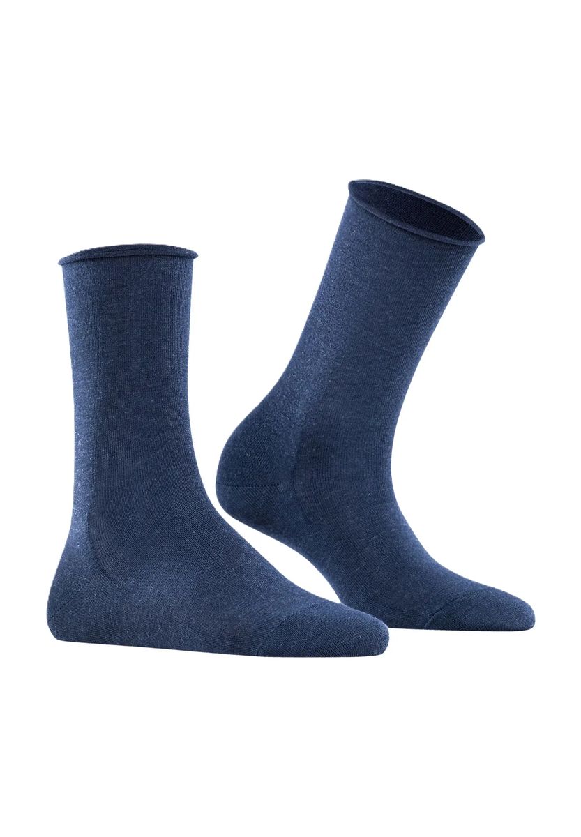 Atmungsaktive Lyocell-Socken mit Rollrand