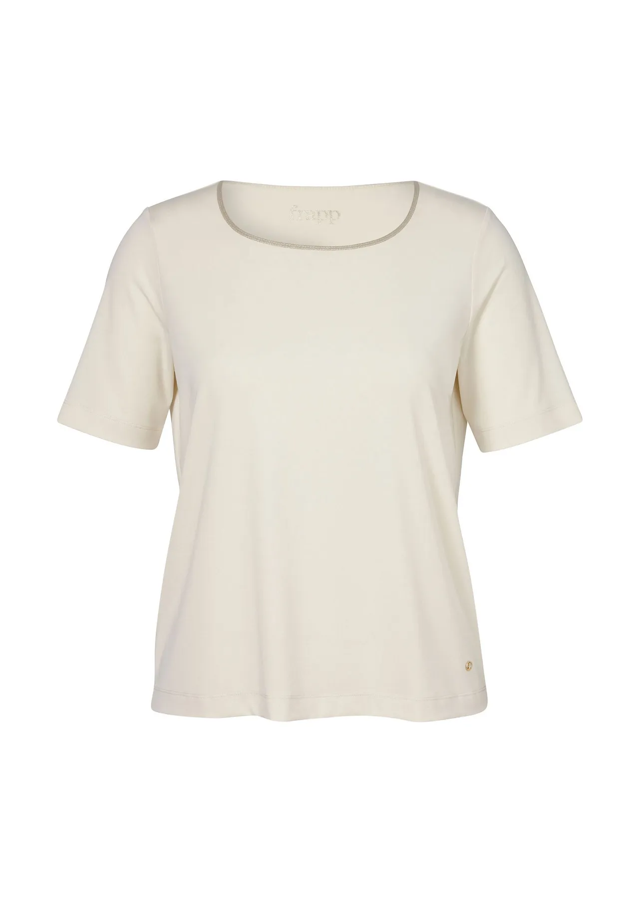Jersey-Shirt mit eckigem Ausschnitt