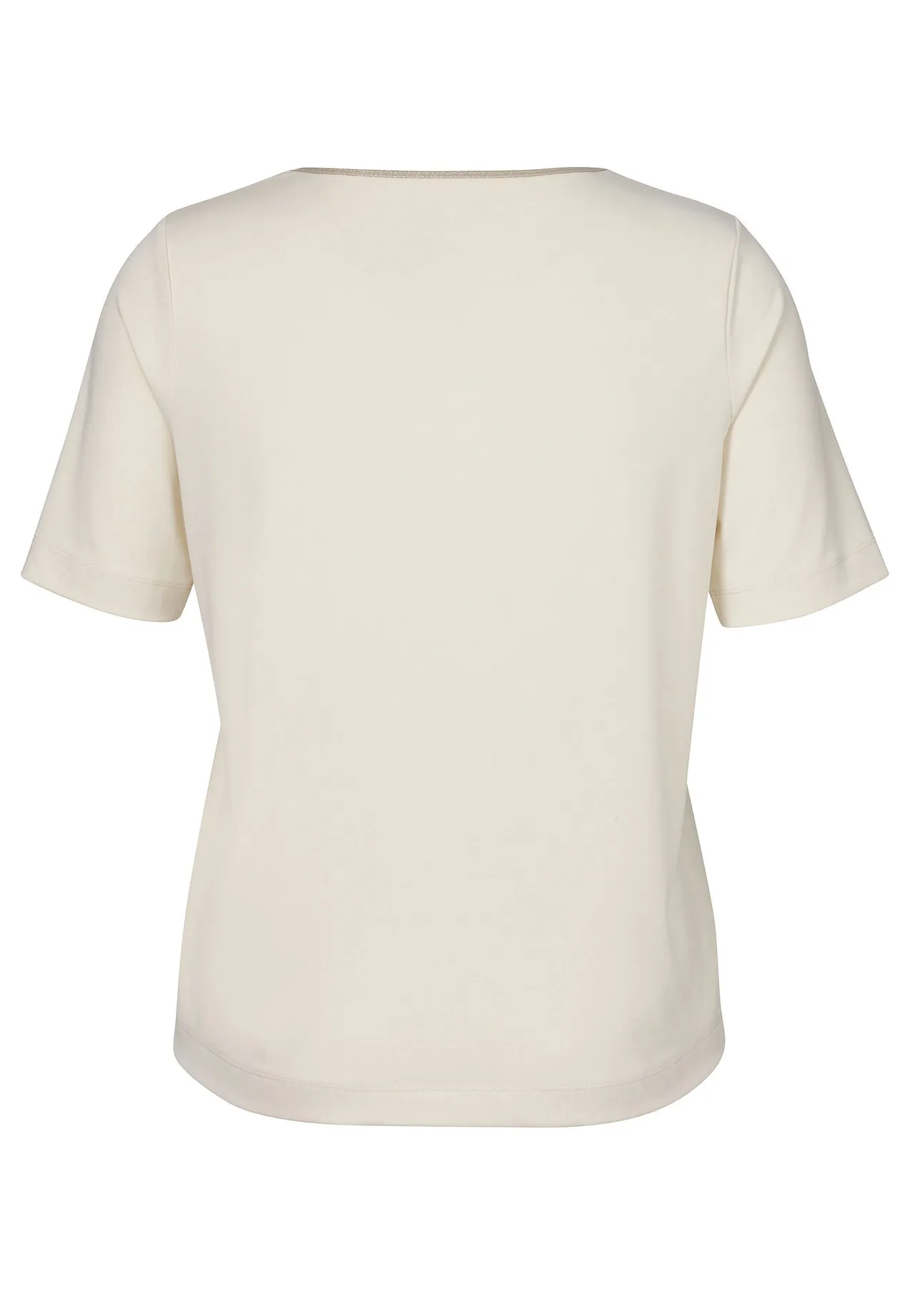 Jersey-Shirt mit eckigem Ausschnitt
