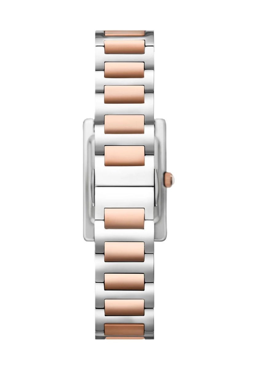 Elegante zweifarbige Damenuhr