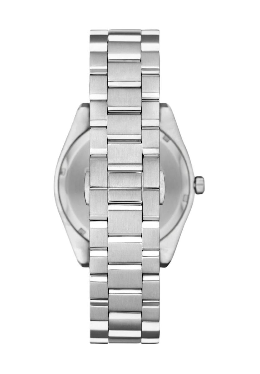 Elegante Edelstahluhr mit blauem Zifferblatt