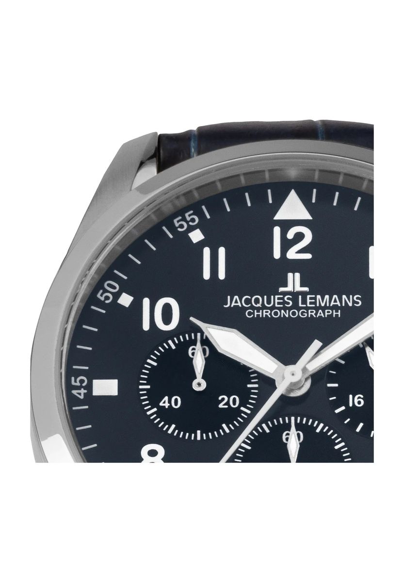 Klassischer Leder-Chronograph