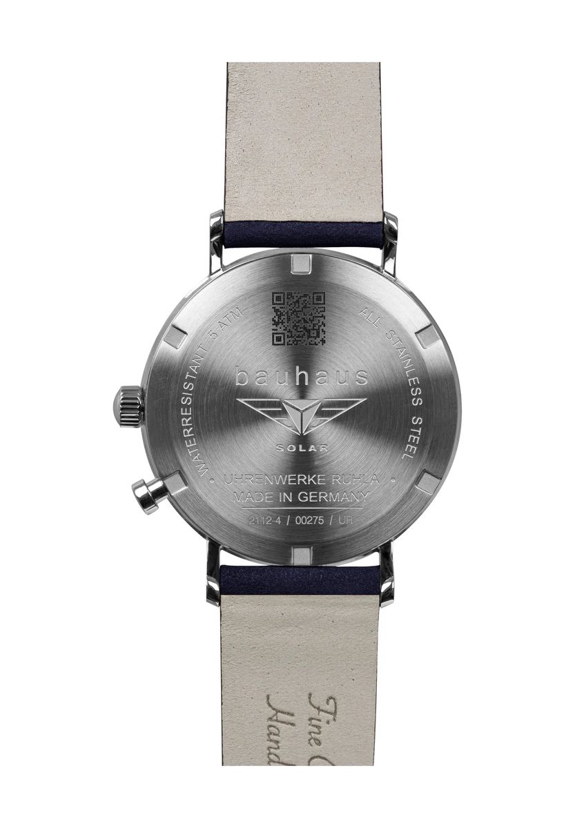 Bauhaus-Armbanduhr mit Solarbetrieb