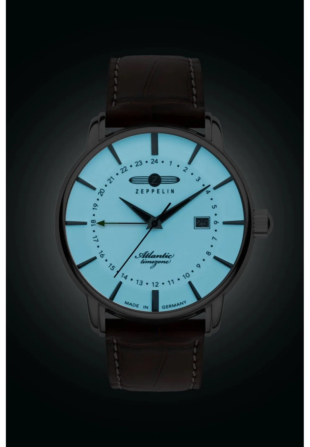 Elegante Atlantic GMT Armbanduhr