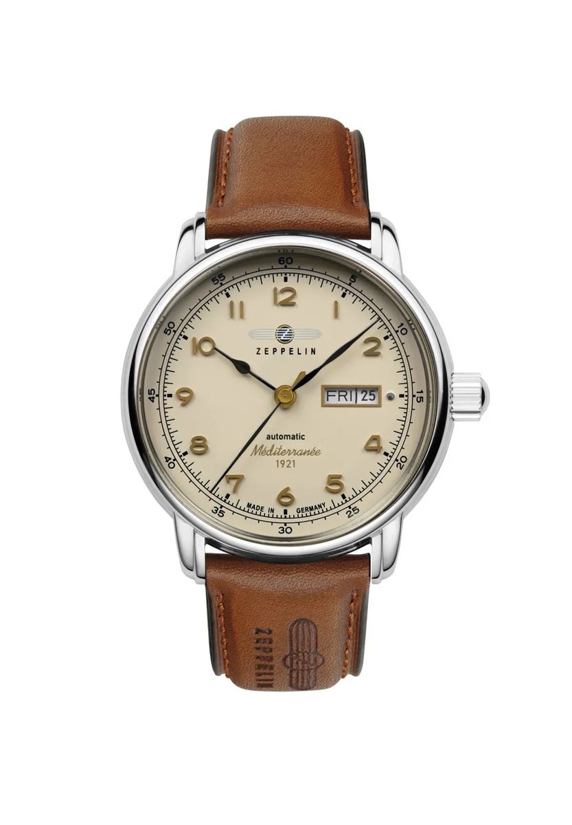 Flieger-Automatikuhr mit Lederarmband