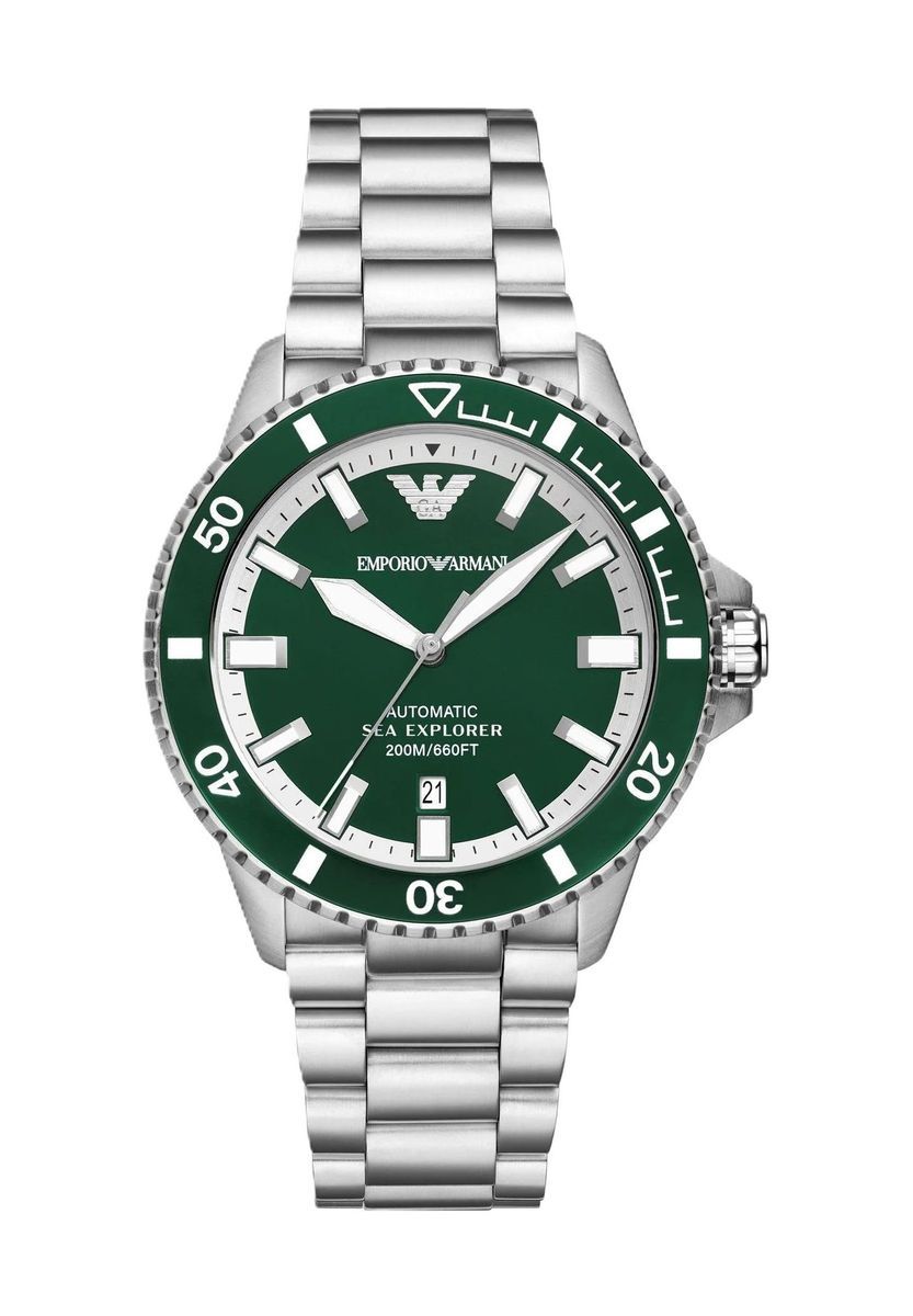 Herren Automatikuhr mit grünem Zifferblatt