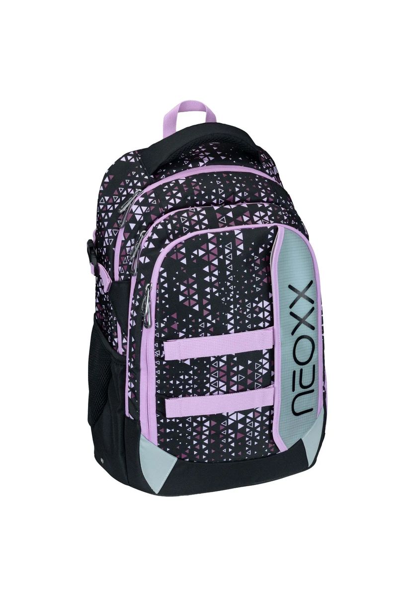 Ergonomischer Schulrucksack mit geometrischem Print