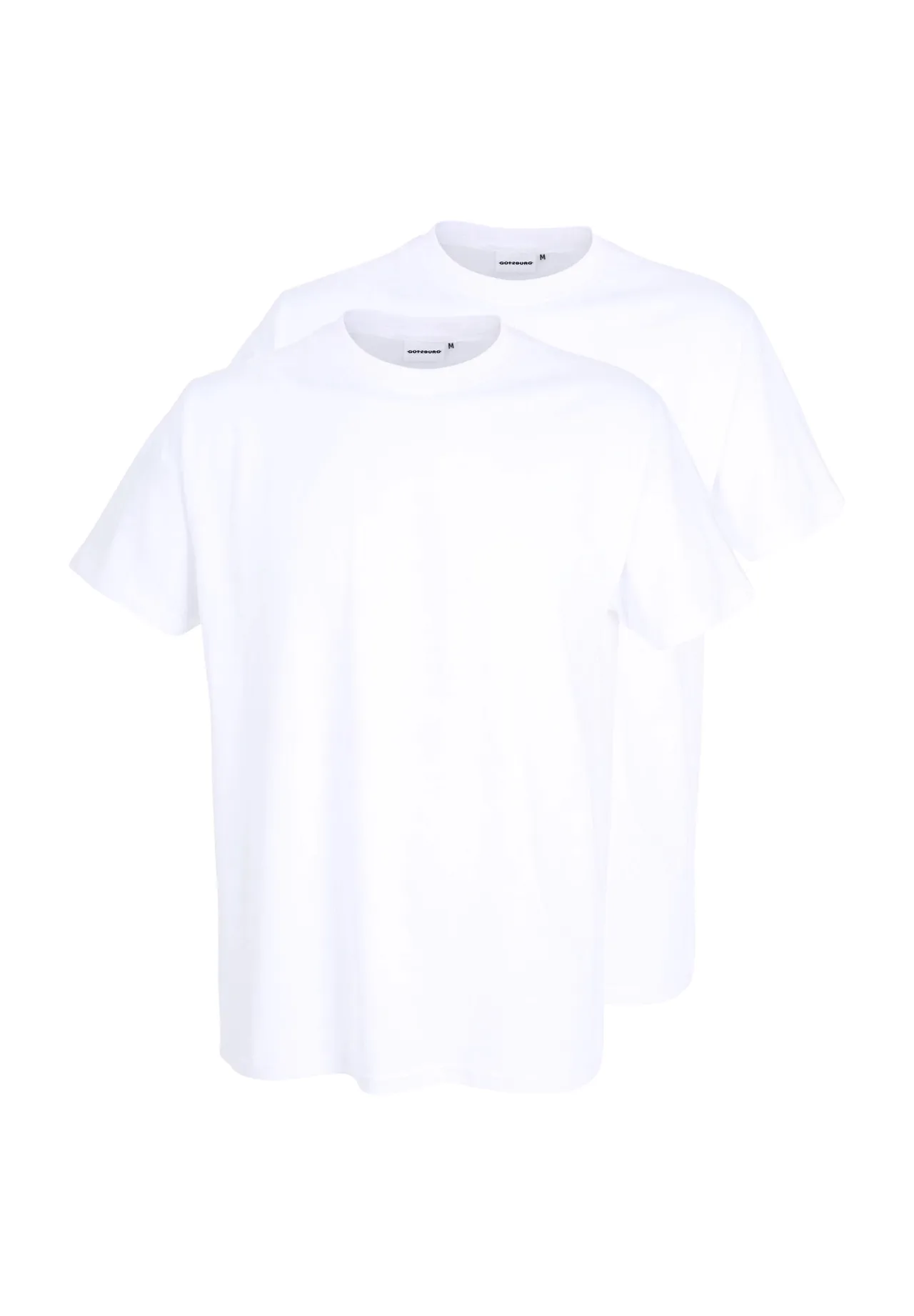 Weiche Baumwoll-Basics mit Rundhals
