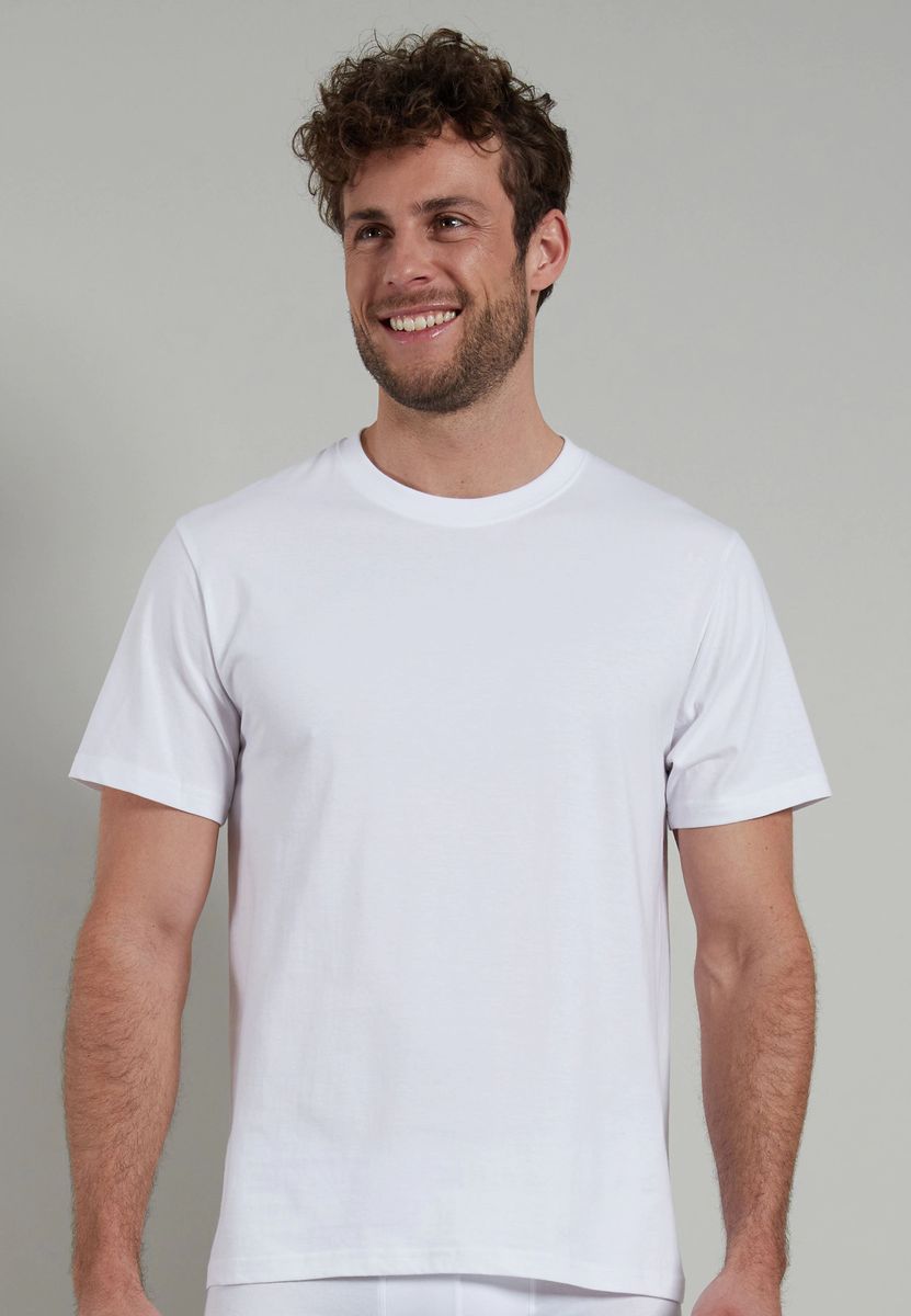 Essentielle Baumwoll-T-Shirts mit Rundhals