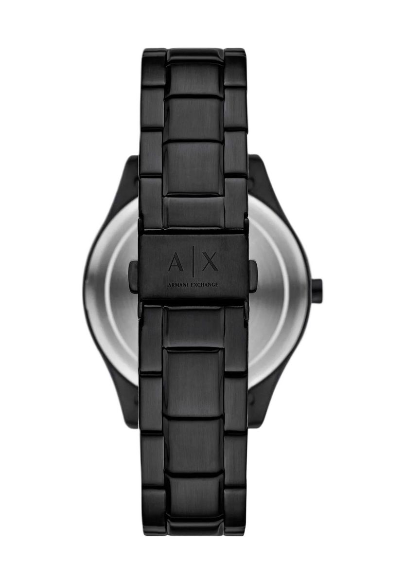 Herren Multifunktionsuhr und Kette Schwarz