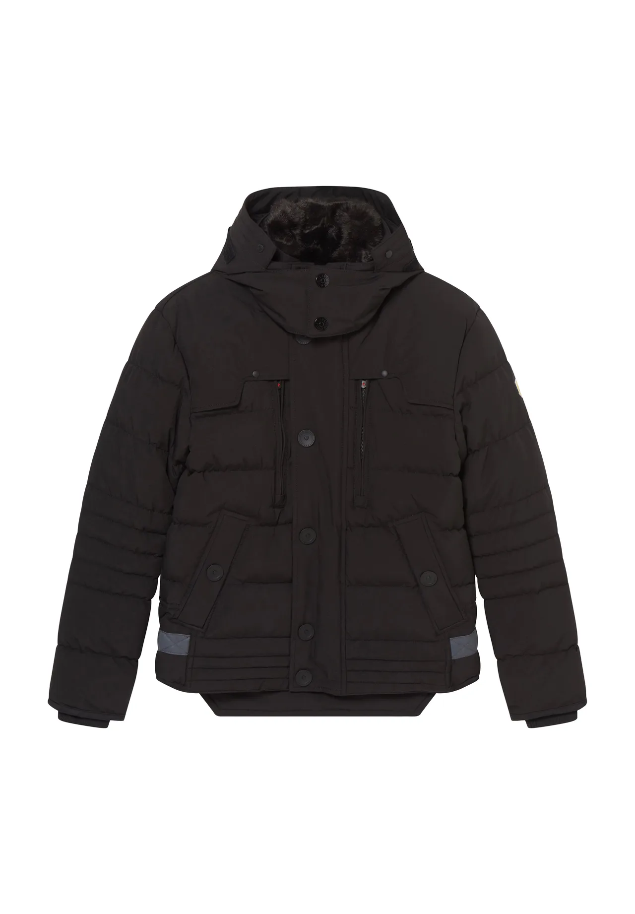 Gesteppte Pufferjacke mit Kapuze