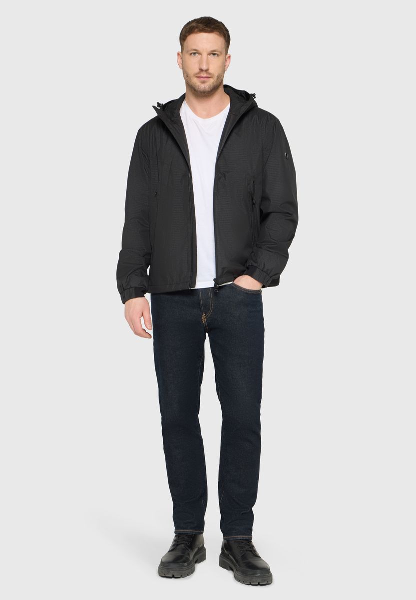 Leichter technischer Windbreaker mit Kapuze