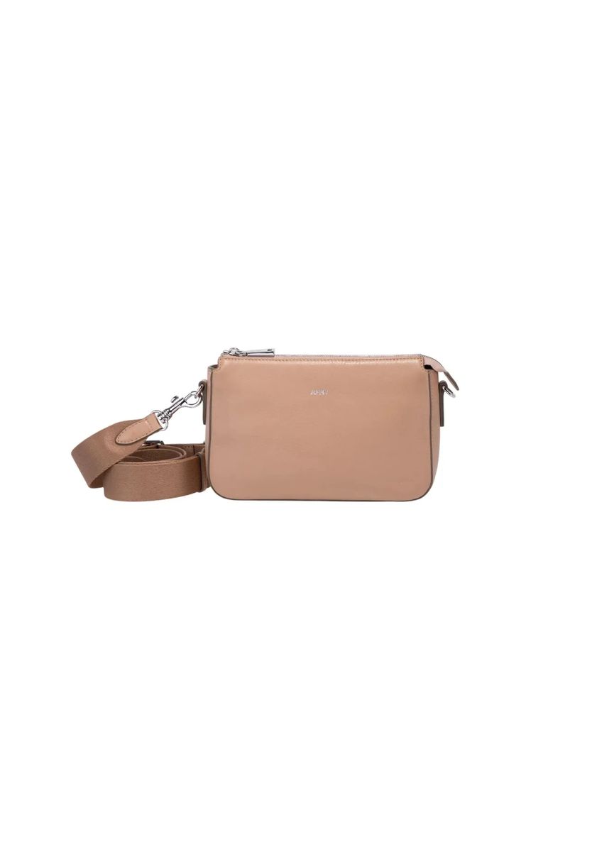Elegante Leder-Umhängetasche mit Gurtband