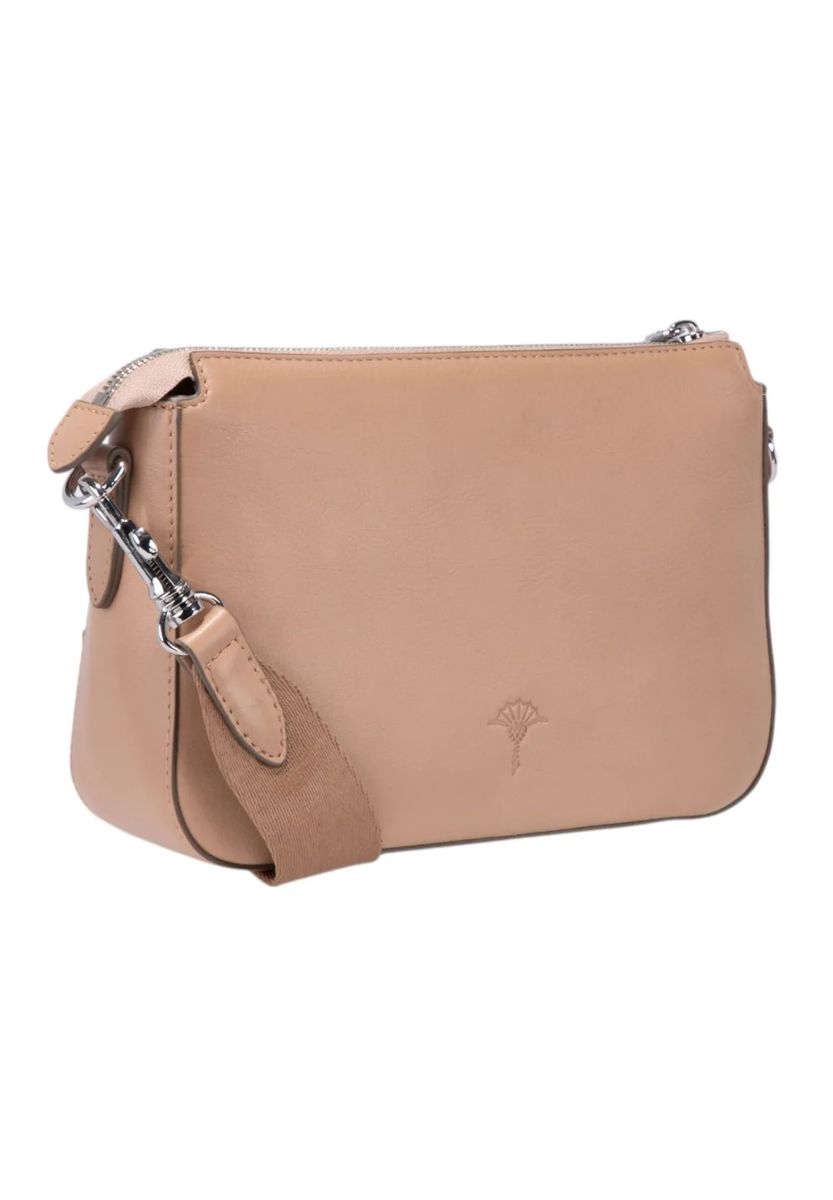 Elegante Leder-Umhängetasche mit Gurtband