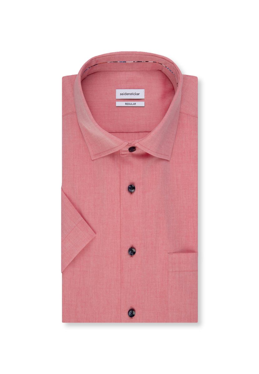 Kurzarm-Hemd in Regular Fit Chambray