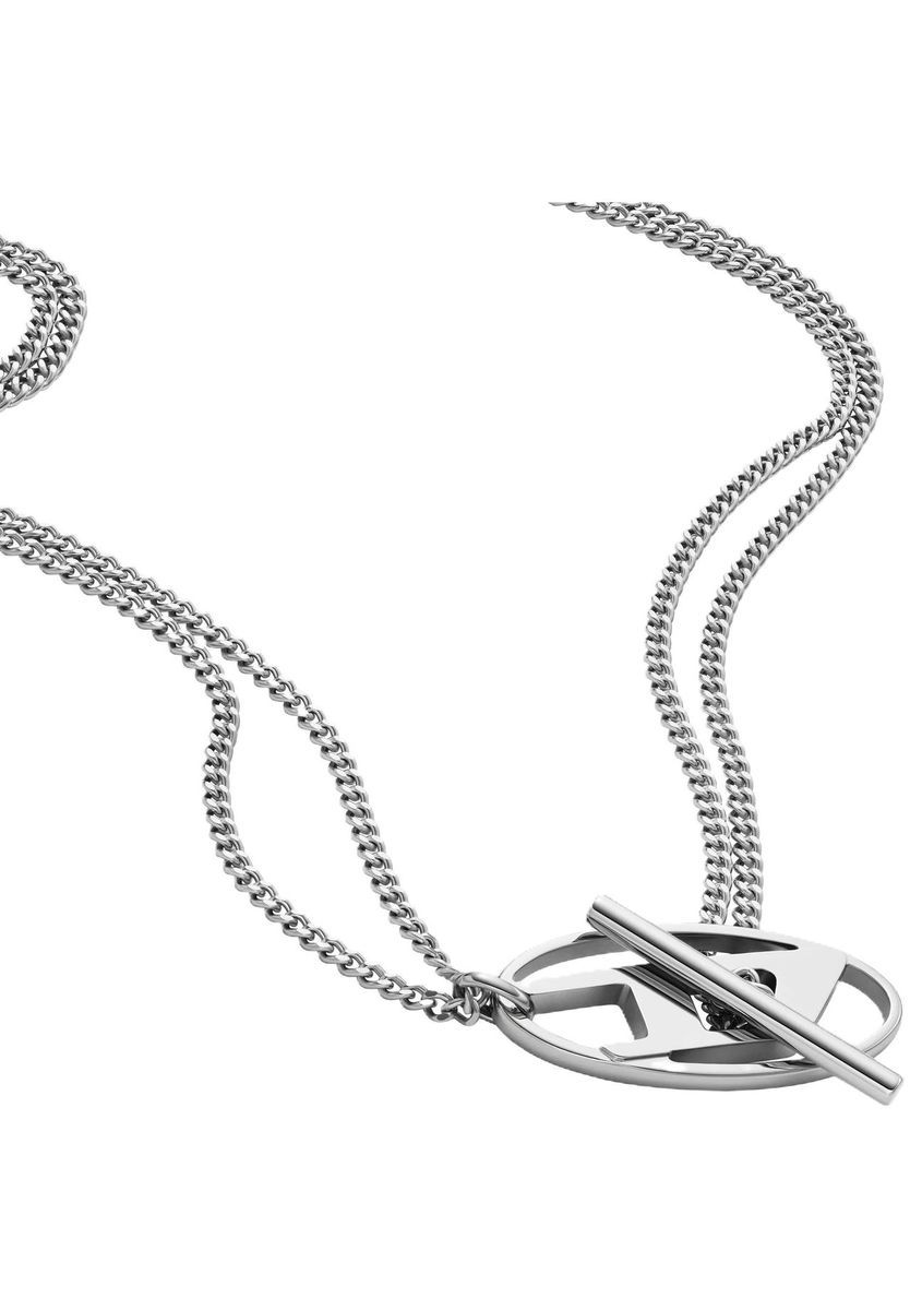 Edelstahl-Kette mit Logo-Anhänger