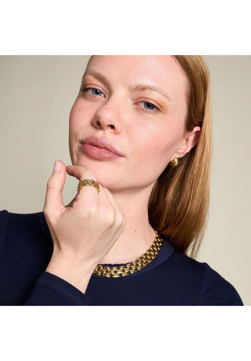 Goldfarbener Edelstahl-Gliederring