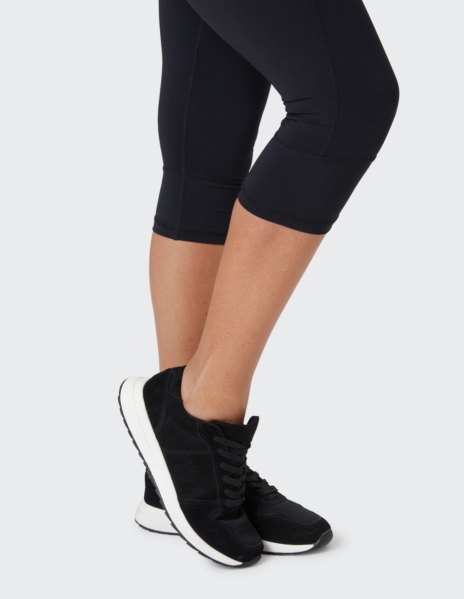 Hochtaillierte Capri-Funktions-Tights