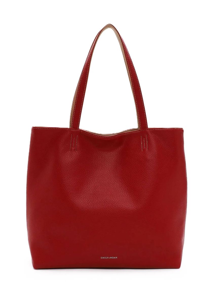 Minimalistischer Shopper aus strukturiertem Kunstleder