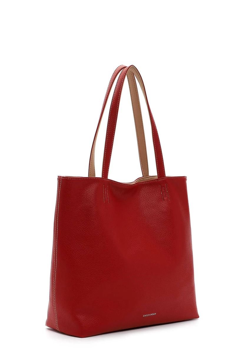 Minimalistischer Shopper aus strukturiertem Kunstleder