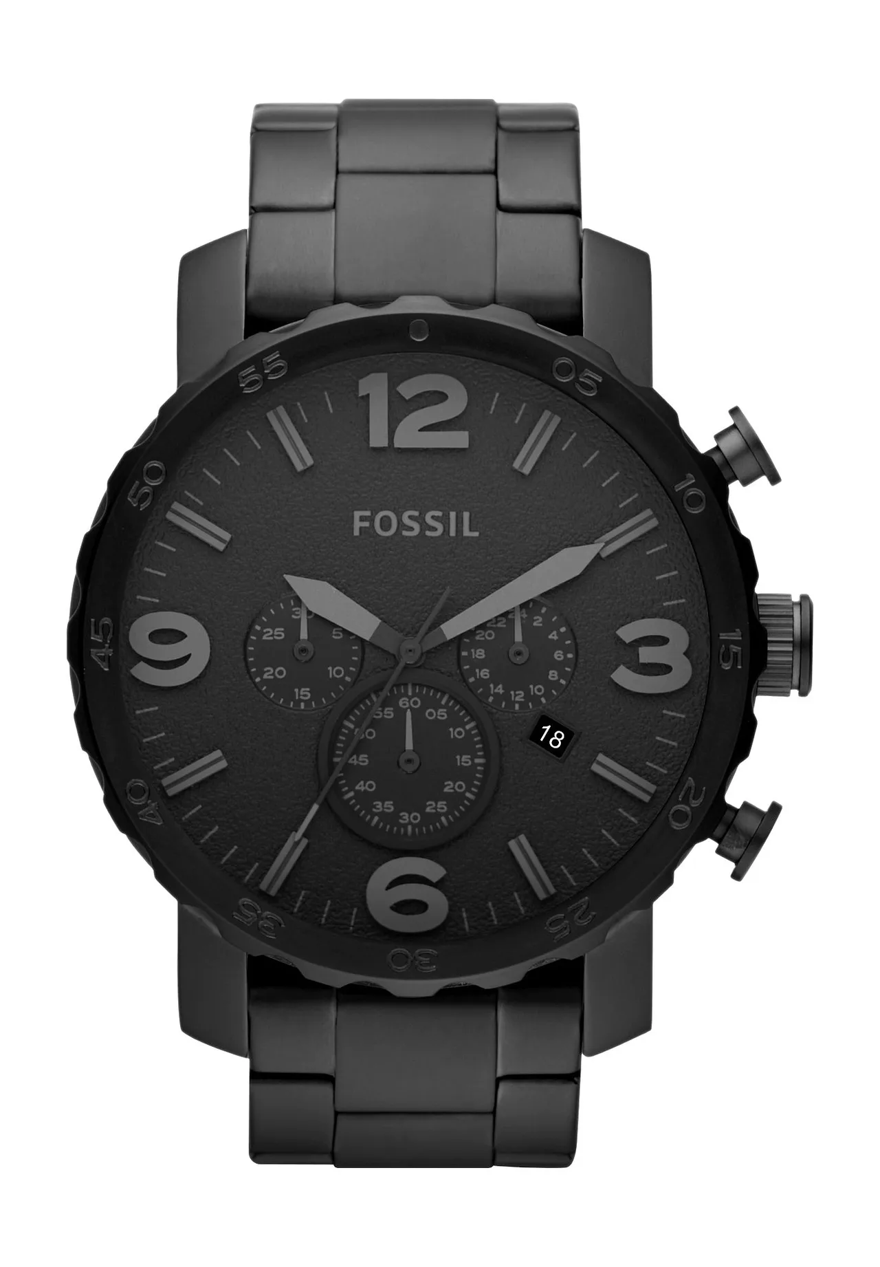 Übergroßer Chronograph mit Gliederarmband