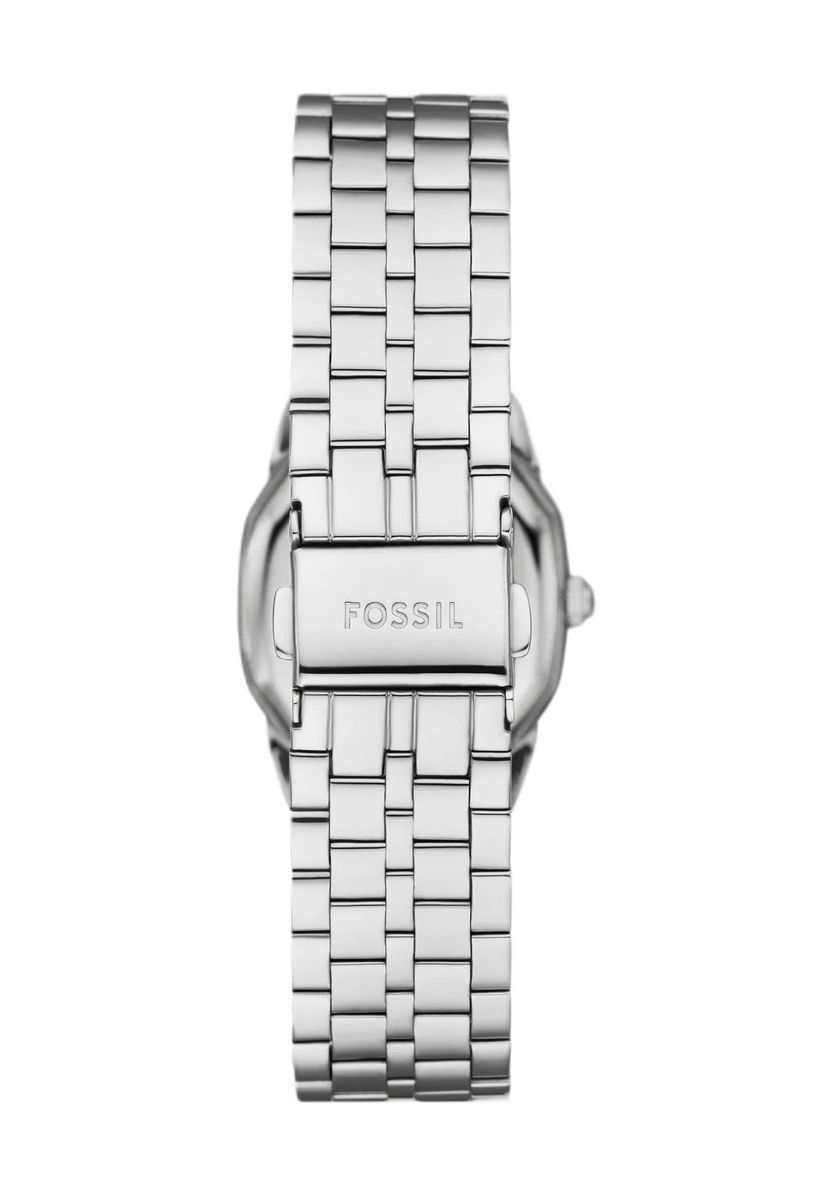 Klassische Edelstahl-Uhr mit Cremefarbenem Zifferblatt