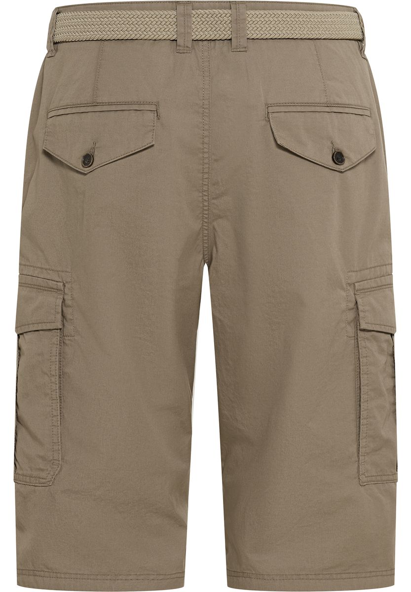Cargo-Shorts mit Flechtgürtel