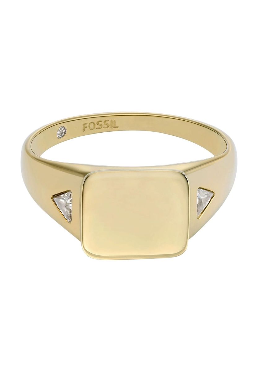 Goldfarbener Siegelring aus Edelstahl