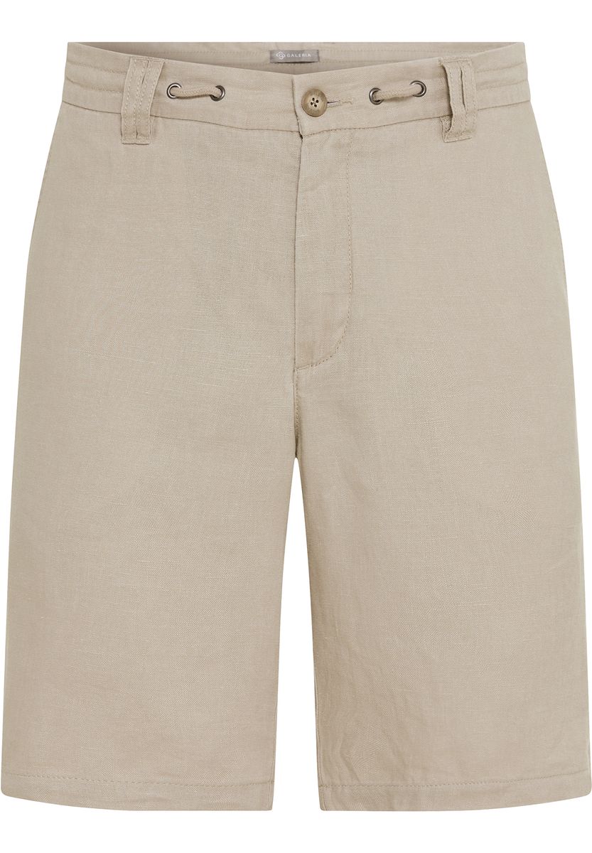 Lässige Leinen-Bermuda-Shorts