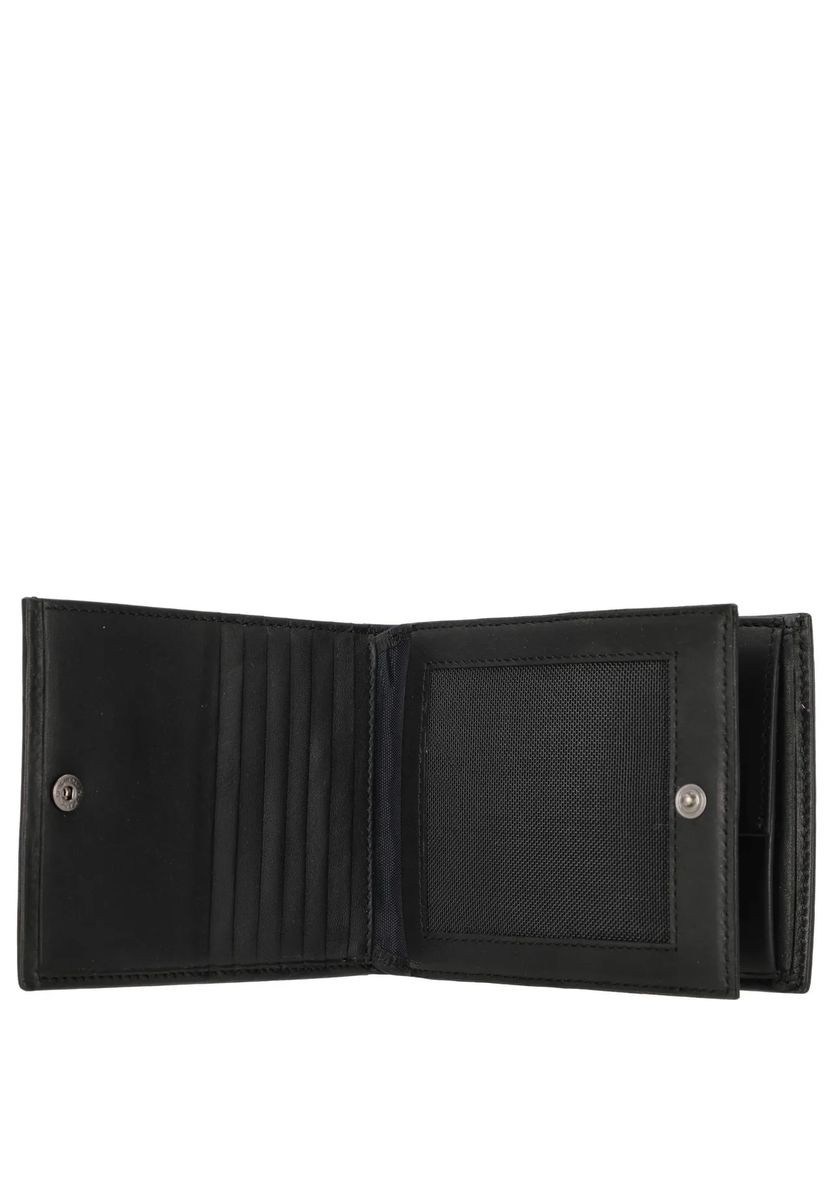 Schlanke Lederbrieftasche in Bifold-Optik