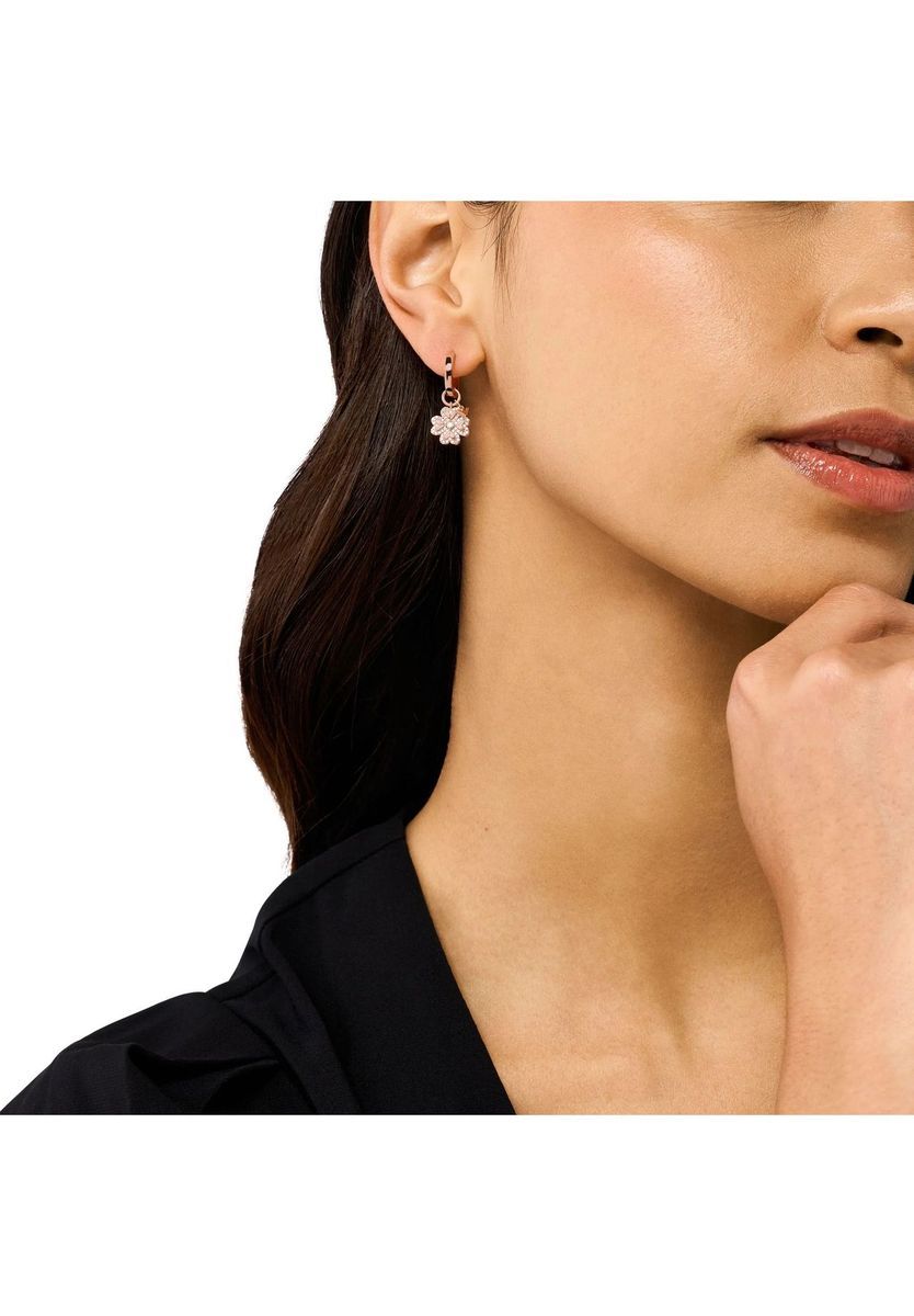 Roségoldene Kleeblatt-Creolen