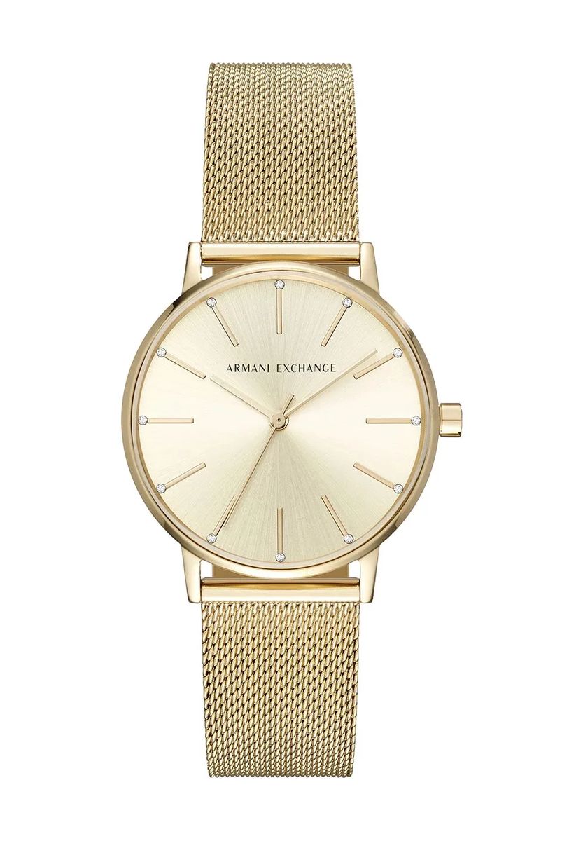 Minimalistische Mesh-Uhr mit Sonnenschliff