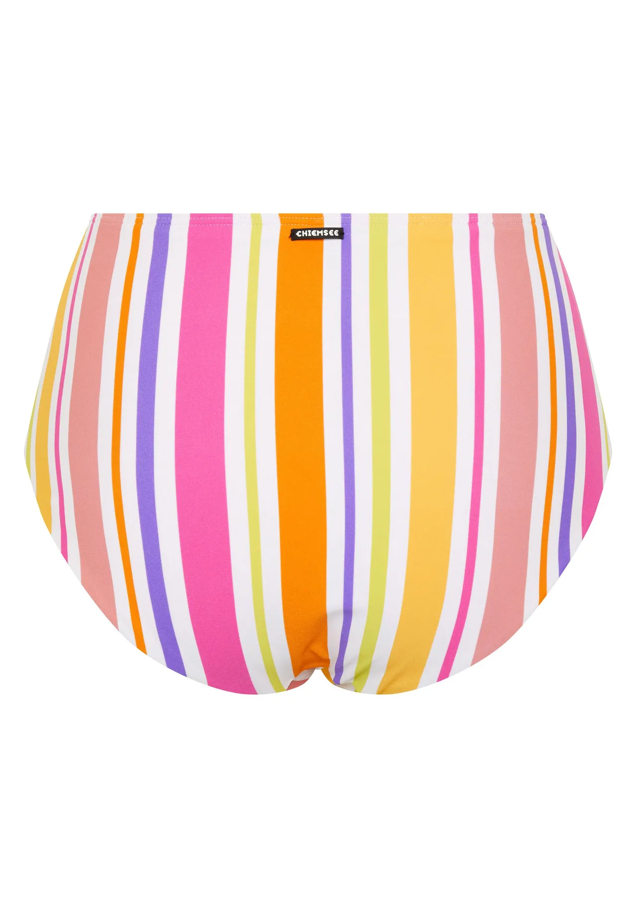 High-Waist Bikinihose mit Streifen