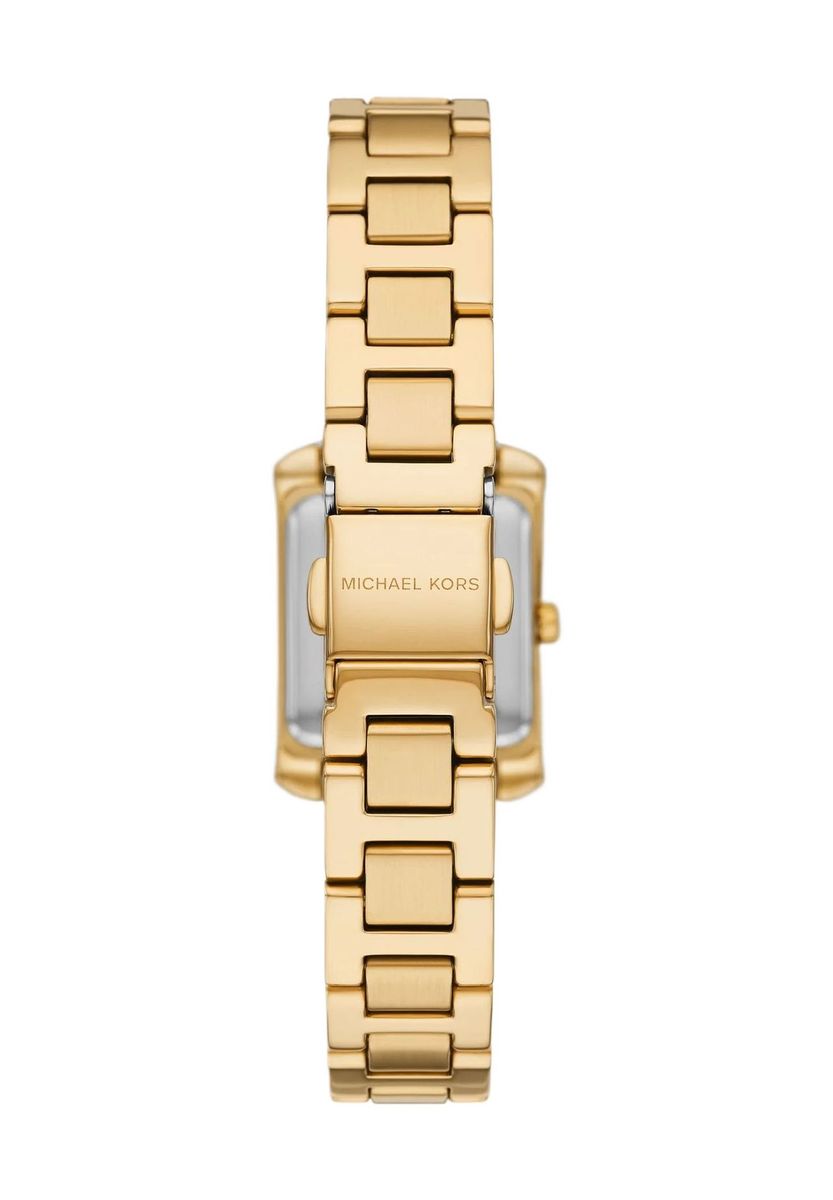 Elegante goldfarbene Edelstahluhr