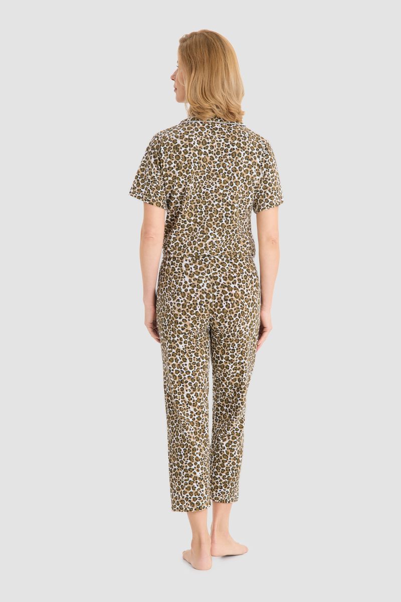 7/8-Loungehose mit Animal-Print