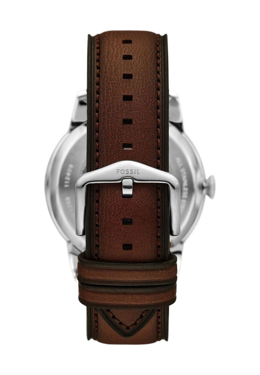 Automatische braune Armbanduhr mit Lederband