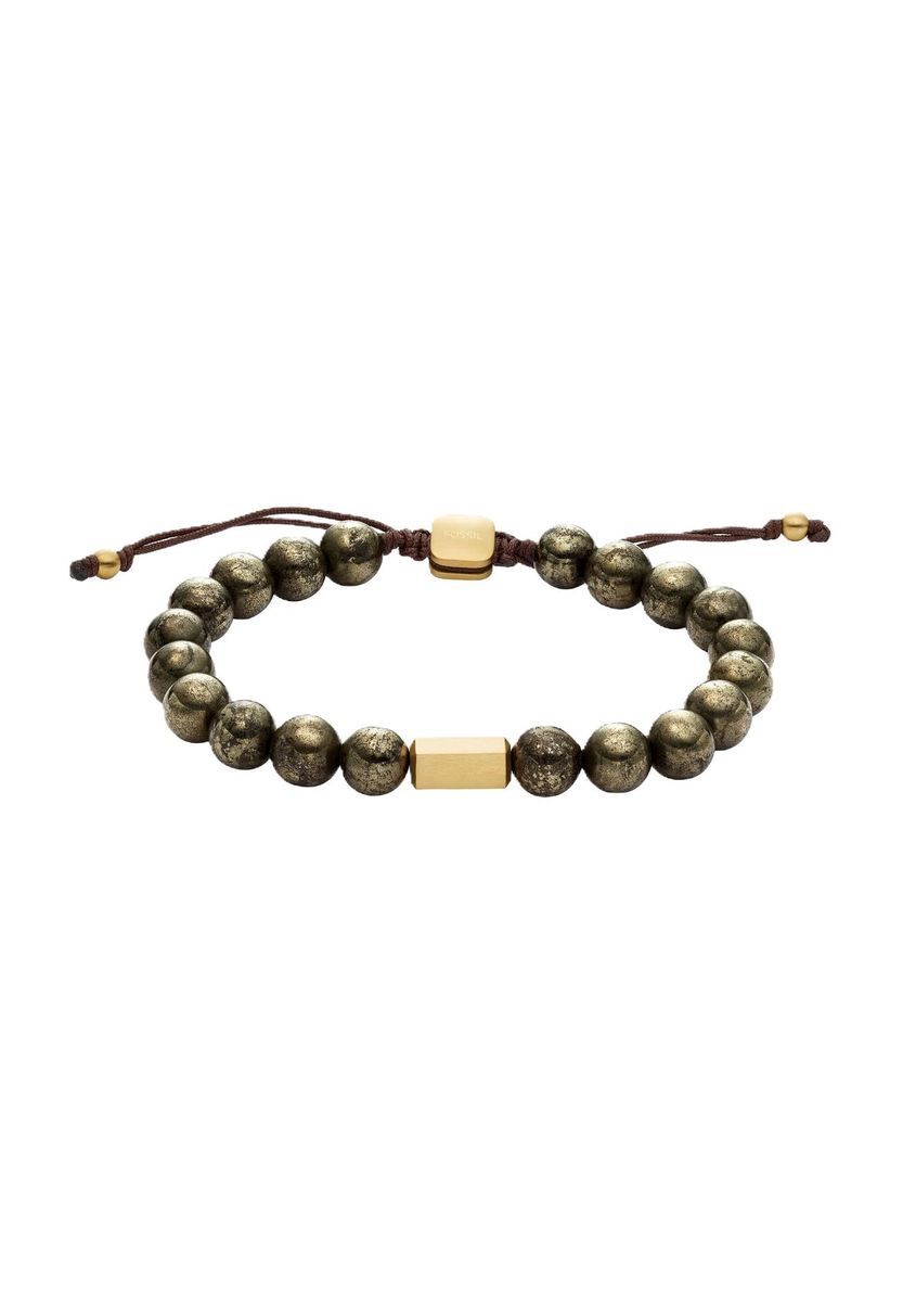 Herren Pyrit-Perlenarmband