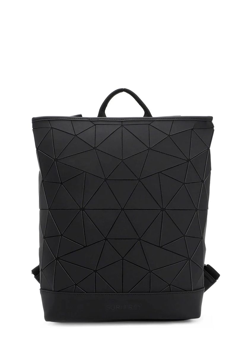 Veganer Rucksack mit 3D-Geometriemuster
