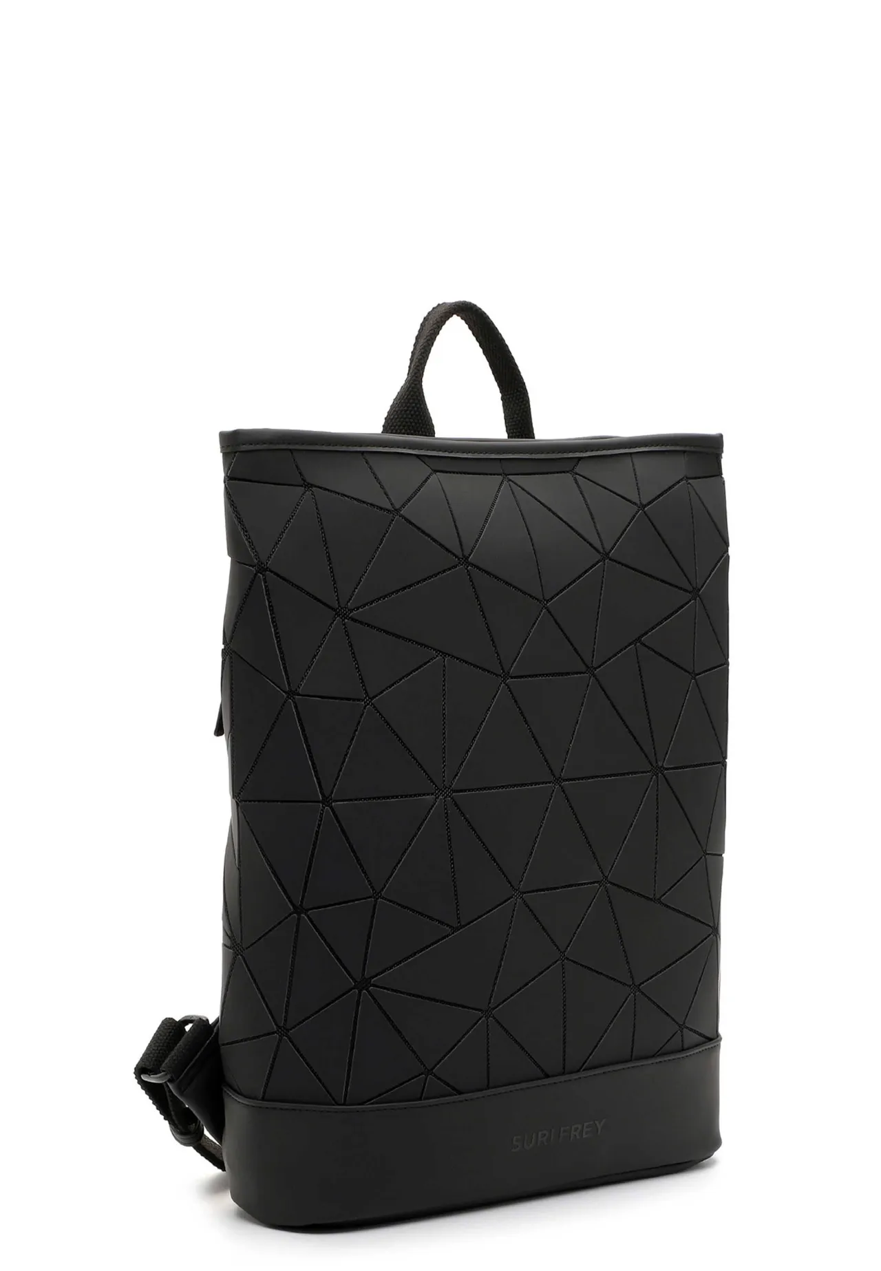 Veganer Rucksack mit 3D-Geometriemuster