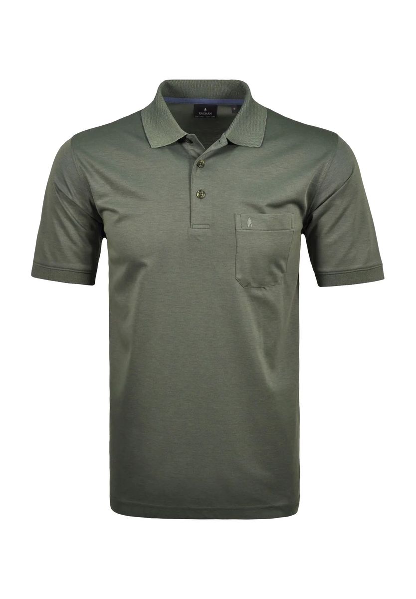 Klassisches Poloshirt mit Brusttasche