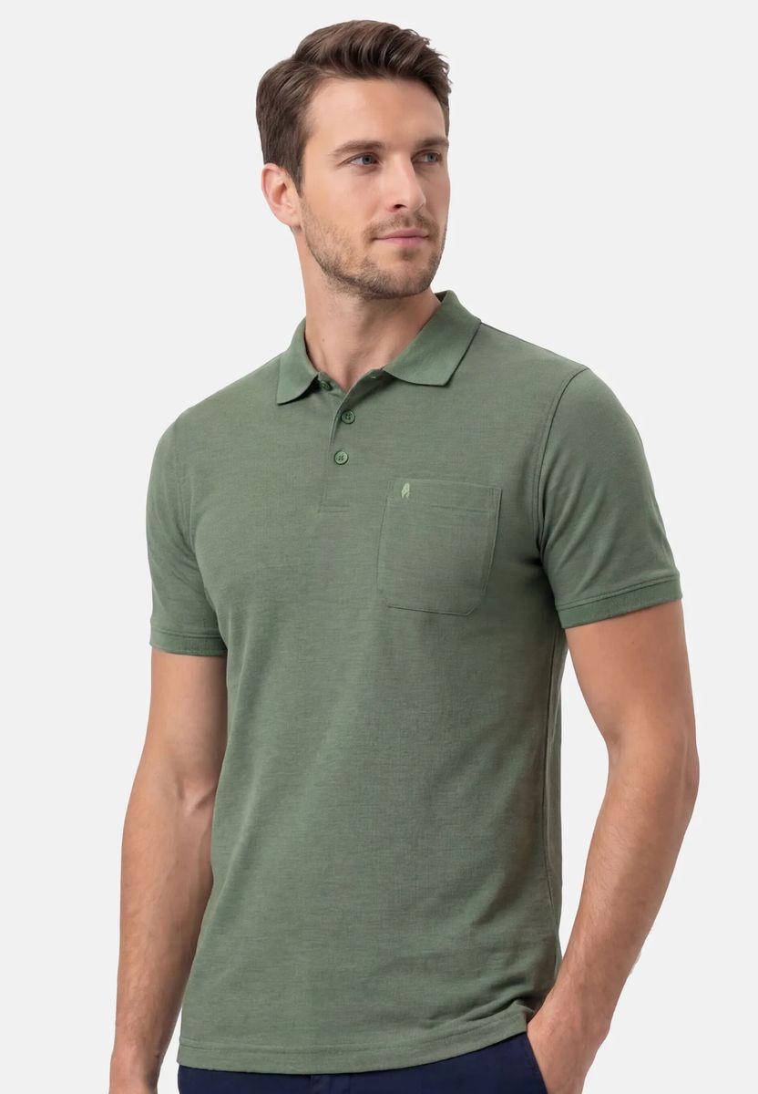 Klassisches Poloshirt mit Brusttasche