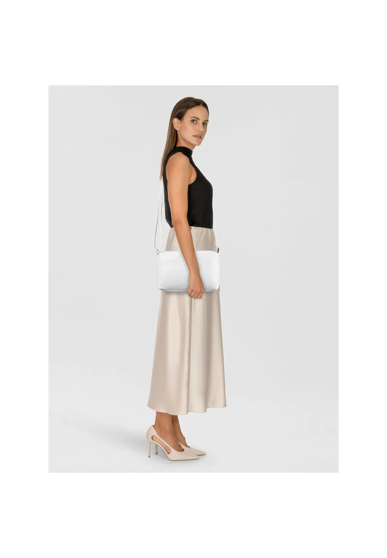 Elegante Leder Umhängetasche