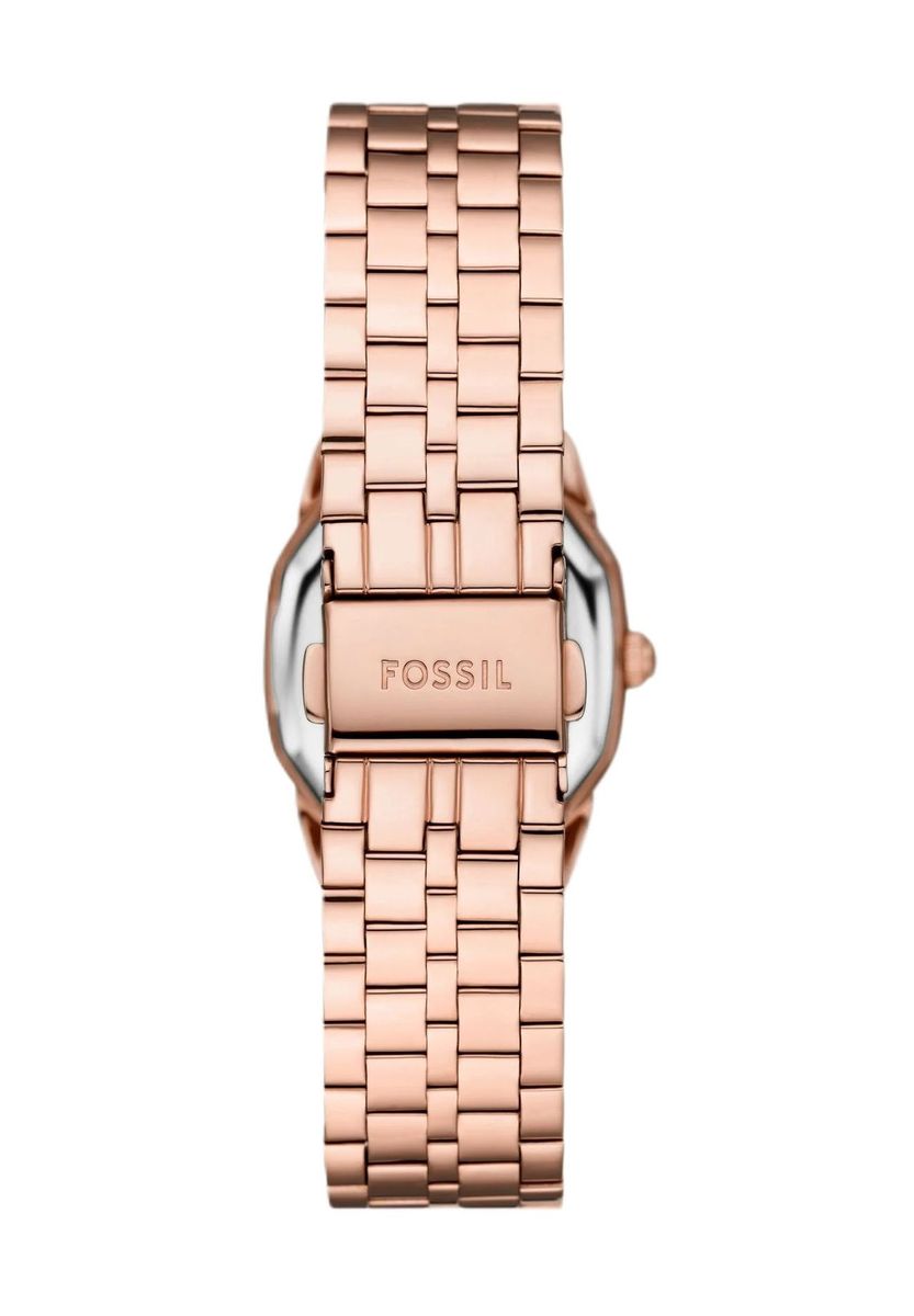 Roségoldene Damenarmbanduhr aus Edelstahl