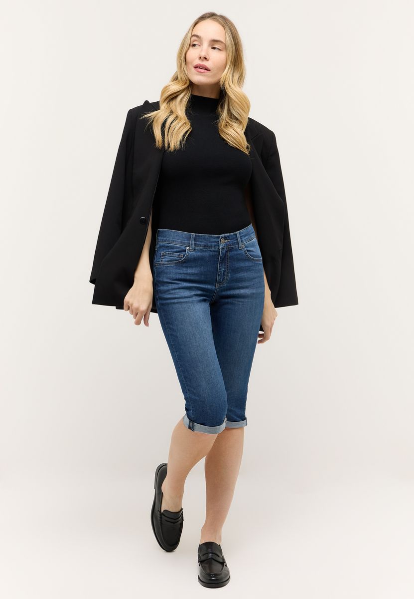 Five-Pocket Slim-Capri-Jeans