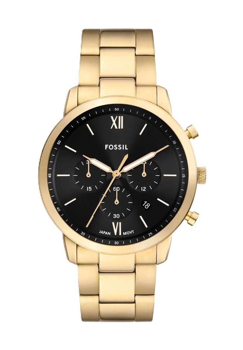 Elegante goldfarbene Chronographenuhr