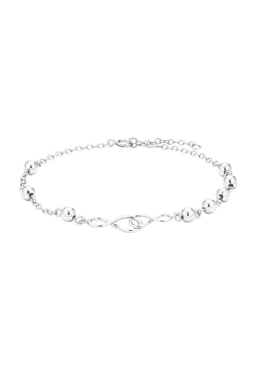 Armband mit Unendlichkeitssymbol und Silberkugeln