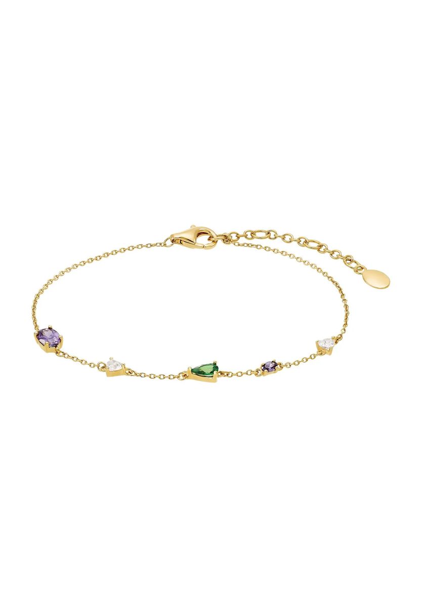 Filigranes Armband mit bunten Steinen