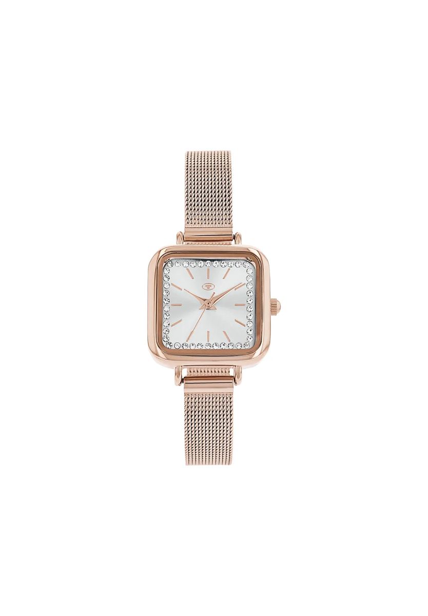 Elegante rechteckige Mesh-Uhr